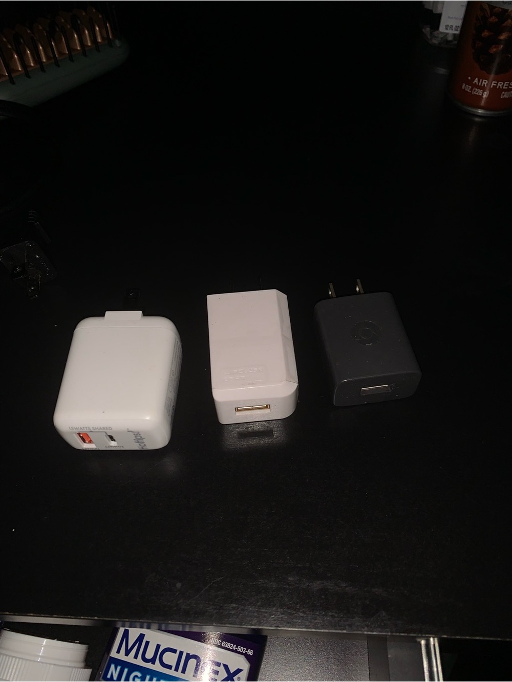 Universal USB Wall Charger Adapters - White & Black